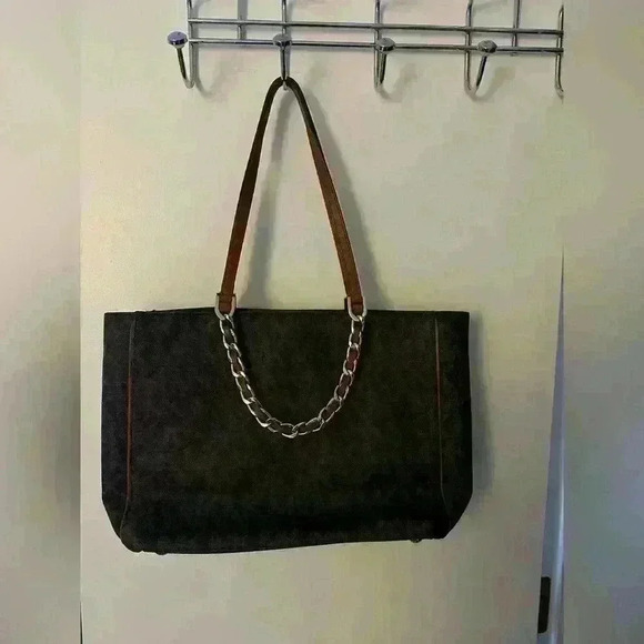 Michael Kors jet set east west signature bag gold detail brown and gold - Picture 4 of 6